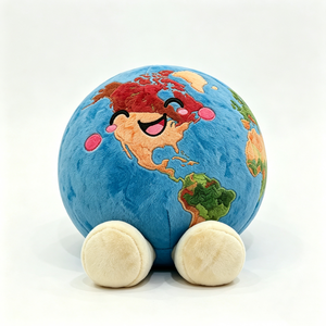 Peluche personnalisée de la Terre, peluche globe, peluche planète Terre, peluche Terre - Product Image 1