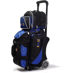 Sac de bowling BSCI pour 2 balles avec roues lisses en uréthane de 5 pouces, grande poche pour accessoires - Product Image 3