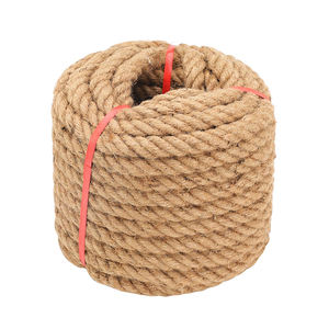 Cuerda de Yute Resistente, Cuerda de Cáñamo de 6 mm, Natural, 3 Hebras, Cuerda de Yute Trenzada para Manualidades, Jardinería, <span class=keywords><strong>Hamaca</strong></span>, Uso Náutico, Duradera - Product Image 2