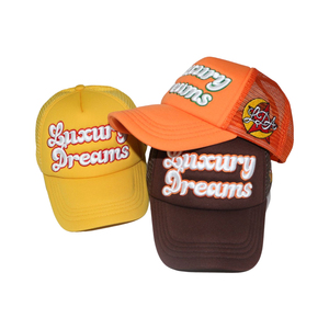 Design <strong>Your</strong> <strong>Own</strong> Logo <strong>5</strong> <strong>Panel</strong> Foam Mesh <strong>Custom</strong> Rope 3D Puff Print Trucker <strong>Hats</strong> Cap Embroidered Foam Trucker Cap - Product Image 3