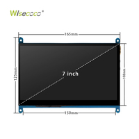 Écran LCD Raspberry Pi personnalisé de 7 pouces 1024*600 IPS compatible avec un module d'écran tactile capacitif USB avec pilote de contrôleur