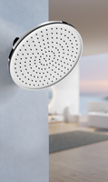 Pommeau de douche chromé de luxe à bec verseur de 12 pouces pour une expérience de bain ultime s'intègre parfaitement dans les appartements