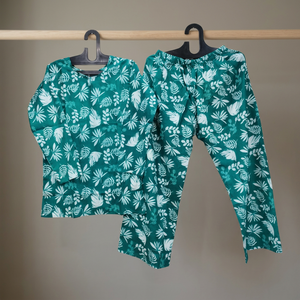 Trendy Comfortable Floral Embroidered Breathable Knitting Night Suit and Co-ord Set <b>for</b> Girls and <b>Women</b> Casual Cotton Top - Product Image 3