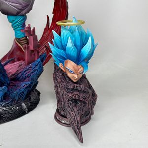 Estatua de <span class=keywords><strong>Gogeta</strong></span> <span class=keywords><strong>Dragon</strong></span> Bell GK con 3 Cabezas Intercambiables, Figura de Anime de PVC con Efecto de Energía - Product Image 6