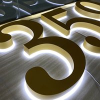 Lettres en acrylique rétroéclairées LED personnalisées en 3D, enseignes lumineuses LED pour entreprises, hôpitaux, publicité, IP54