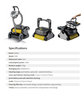 Limpiador Subacuático Inteligente Totalmente Automático JMDS-3003 ZD-CX35, Cable de 18 m, Alta Succión, 2/2.2/3 Horas de Autonomía, Robot de Limpieza - Product Image 2