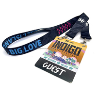 Personal de eventos de negocios de alta calidad Backstage pasa la insignia de nombre de PVC con tarjeta de cordón de nailon tejido con logotipo personalizado