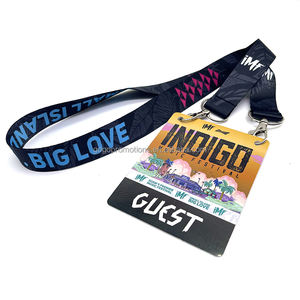 Personnel d'événement d'affaires de haute qualité Backstage passe l'insigne nominatif en PVC avec carte de lanière en nylon tissé avec logo personnalisé - Product Image 3