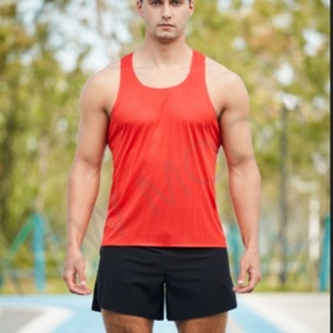 Camiseta Deportiva de Malla Transpirable para Hombre, de Secado Rápido, sin Costuras, para Maratón, Personalizable al por Mayor - Product Image 5