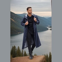 Imperméable respirant personnalisé pour homme, imperméable de haute qualité, durable, imperméable d'hiver avec poches