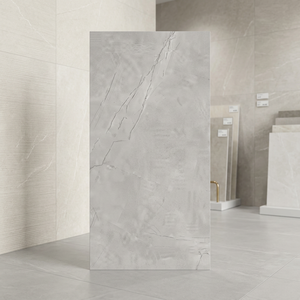 Azulejos de Porcelana Pulida Fontana Grey de 800x1600 mm para Pared y Suelo, Efecto Piedra Gris Contemporáneo - Product Image 4