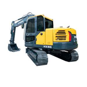 Mini-excavatrice sur chenilles Hyundai HX80G d'occasion, d'origine coréenne, à faible nombre d'heures de fonctionnement, modèle Hyundai HX80/HX60G, petite pelle à vendre - Product Image 1