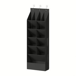 Over-the-Door Shoe Organizer Hanging 11 Pockets 5 Layers Space-Saving Non Woven Closet Door Storage <b>Bag</b> - Product Image 3
