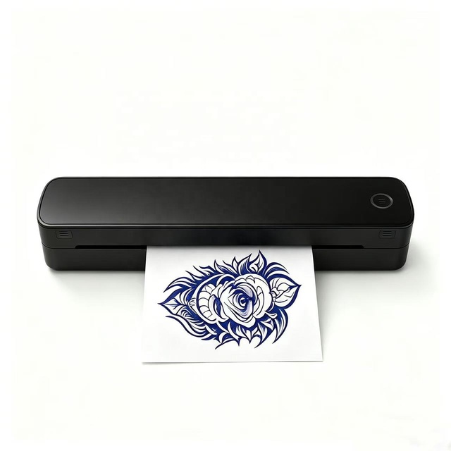A4 Paper Portable Thermal Receipt Printer for USB 203DPI Black and White Color Mini A403