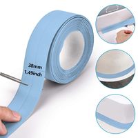Bande d'étanchéité adhésive en PVC, acrylique et caoutchouc butyle, simple face, pour la réparation des joints de douche, bain, salle de bain, cuisine, carrelage, évier et baignoire