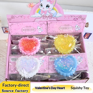 JY Juguete Antiestrés Creativo con Forma de Corazón Brillante de San Valentín para Niñas y Trabajadoras de Oficina - Product Image 2