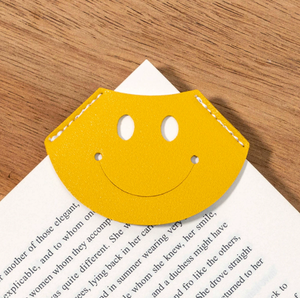 Il Nuovo Segnalibro in Pelle PU con Faccina Sorridente, un Segnapagina Portatile, Ottimo Regalo per Compagni di Classe - Product Image 6