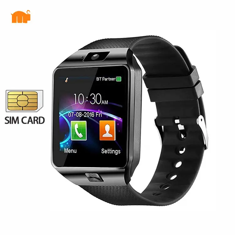 Smart Watch di vendita caldo DZ09 1.54 ''touch screen con Slot per schede Sim fotocamera BT SmartWatch per android ios