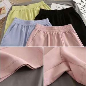 Shorts Deportivos Casuales de Verano para Mujer, Corte Regular, Pantalones Cortos de Color Sólido, Pantalones para Correr, Tejido Dobby Transpirable y Ecológico - Product Image 3