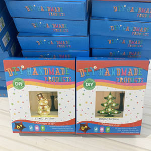 Lampada Notturna LED 5D Fai-da-Te con Diamanti in Resina, Paesaggio Natalizio con Pupazzo di Neve e Albero, Luce Decorativa di Lusso per Casa - Product Image 3