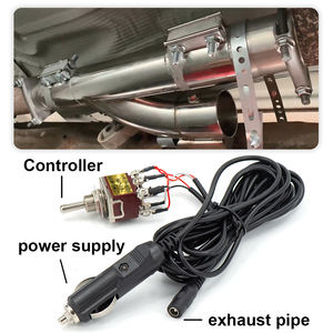 ユニバーサル304ステンレス2/2.5/2.5/3インチ電気ステンレス排気カットアウトカットアウトダンプバルブ、スイッチ制御付きPP-ST20S - Product Image 3