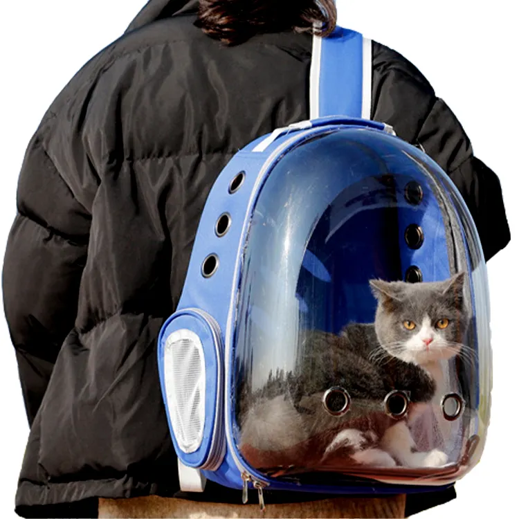 Wholesale Custom Pet Cat Carrier Transparent Space Capsule Pet Backpack