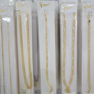 Venta al por Mayor de Joyería FJ Fallon: Cadenas de Aleación de Latón Chapadas en Oro Real de 14K, Collares de Moda <span class=keywords><strong>con</strong></span> Grandes Descuentos - Product Image 5