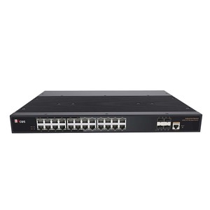 Switch industriel géré 24 ports RJ45 avec liaison montante 10G, 4 ports fibre SFP+ 1/10G Ethernet intelligent - Product Image 1