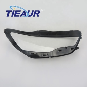 TIEAUR bordino nero trasparente in plastica lampada frontale <span class=keywords><strong>faro</strong></span> <span class=keywords><strong>faro</strong></span> anteriore copertura vecchio stile per A6/C7 2011-anno 2014 - Product Image 2