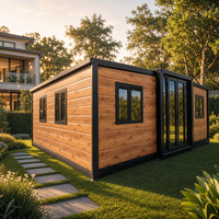 2 unités par conteneur 40HQ, maison conteneur extensible de 2,4 m de hauteur au plafond, 20 pieds x 30 pieds, 3 chambres, cuisine, maison en acier moderne de luxe, portable, Casita