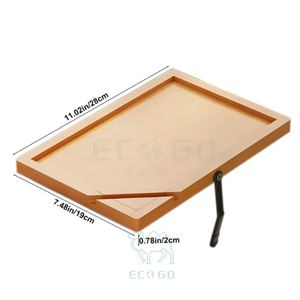 Table d'appoint pliable en bois moderne, écologique et durable, à un seul niveau, multifonctionnelle, pour canapé, salon ou table basse - Product Image 2