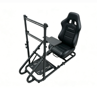 Siège de course universel sport en cuir personnalisable JBR1039RM rouge en PVC pour voiture avec adaptateur de simulateur PlayStation