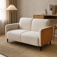 Canapé inclinable en velours de style nordique, design français, minimaliste, en éponge, pour villa, appartement, salon