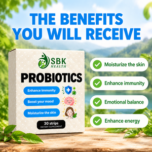 Emballage personnalisé de probiotiques en bandes orales, complément alimentaire digestif, favorise la santé intestinale, renforce l'immunité, prébiotique végétalien en film oral - Product Image 2