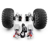 Kit moteur à courant continu 500W à double entraînement pour chariot électrique, chariot à roues larges tout-terrain de 10 pouces, scooter, chariot