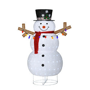 60\" Plush Lantern Snowman <b>Inflatable</b> <b>Outdoor</b> <b>Holiday</b> <b>Yard</b> <b>Decorations</b> - Product Image 1