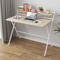 Bureau moderne pliable en bois, Table d'étude, pour maison, PC portable, sans assemblage nécessaire, offre spéciale