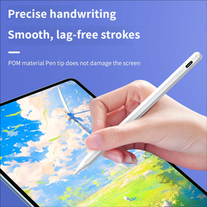 ปากกาสไตลัสสำหรับ iPad 603 พร้อมปุ่มกดแบบ Physical Button Switch ป้องกันการสัมผัสโดยฝ่ามือ รองรับการเอียง ความไวสูง ชาร์จเร็ว 30 นาทีด้วย Type-C พร้อมไฟ LED 4 ดวง แม่เหล็กดูดติด รองรับ Pro Ai - Product Image 4