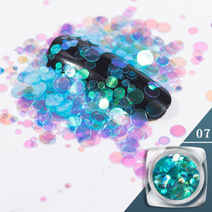 2024 חדש להגיע חם למכור 12 צבעים רופפים בתולת מרית נצנצים סביב אמנות פאייטים מעורבים קישוט ציפורניים אמנות פאייטים מעורבים - Product Image 5