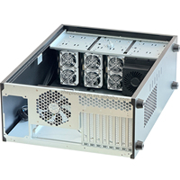 Casing Full Tower ZhenLoong 24 Bay U.2 NVMe SSD dan 5 Bay Hard Drive SATA Hot-swap NAS Server Storage Workstation Chassis EATX