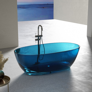 Crystal Clear Resin Bathtubs Solid Surface Resin Freestanding Bathtubs