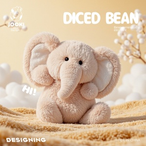 Divertido <span class=keywords><strong>Peluche</strong></span> de Elefante Pequeño de la Serie DingDing, Juguete de <span class=keywords><strong>Peluche</strong></span> de Poliéster y Algodón PP, Linda Figura de Muñeca, Almohada para Abrazar, Regalo de Cumpleaños para Niñas - Product Image 2