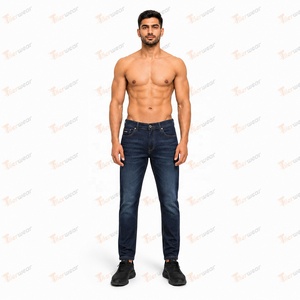 Jeans pour hommes, pantalons en denim sur mesure, vente en gros, fabricant de jeans slim pour hommes, pantalons en denim de coton de qualité supérieure, logo personnalisé, décontracté - Product Image 2