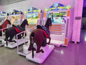 Nhà Máy Giá Ngựa Đua trò chơi <span class=keywords><strong>Arcade</strong></span> máy để bán | trong nhà đồng tiền hoạt động cưỡi ngựa Mô phỏng trò chơi máy để bán - Product Image 4