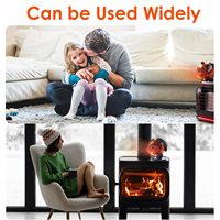 Ventilateur de circulation d'air innovant à 6 pales, durable, alimenté par la chaleur du poêle à bois, pour le chauffage domestique en hiver