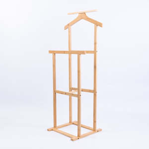 הסיטונאי גבוה 2 מעמד חופשי בגדי במבוק מתלה מתלי מגבת אמבטיה - Product Image 1