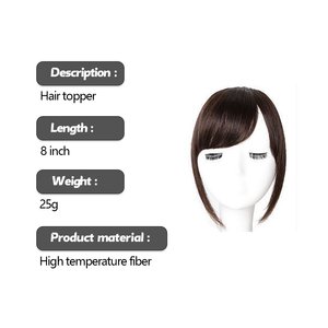 Bán Buôn Dày <span class=keywords><strong>Clip</strong></span> Trong Hairpieces Side Quét 3D Không Khí Bang Tự Nhiên Vô Hình <span class=keywords><strong>Clip</strong></span> Trên Giả Tóc <span class=keywords><strong>Bangs</strong></span> Cho Hàng Ngày Mặc - Product Image 2