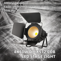Projecteur PAR COB professionnel avec fonction Leaf Auto Sound DMX512, éclairage de scène en aluminium IP33 pour fêtes, églises et salles