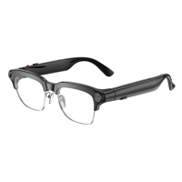 Lunettes Intelligentes Modernes à Demi-Monture Métallique avec Caméra 8MP, Prise de Photos, Traduction IA, Reconnaissance d'Objets, Contrôle Tactile Audio, Utilisation Extérieure