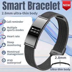 Pulsera Inteligente con Batería de 7 Días BWB8, Ultrafina, Monitor de Frecuencia Cardíaca, SpO2, HRV, Sueño, Resistente al Agua, Monitor de Actividad Física - Product Image 1